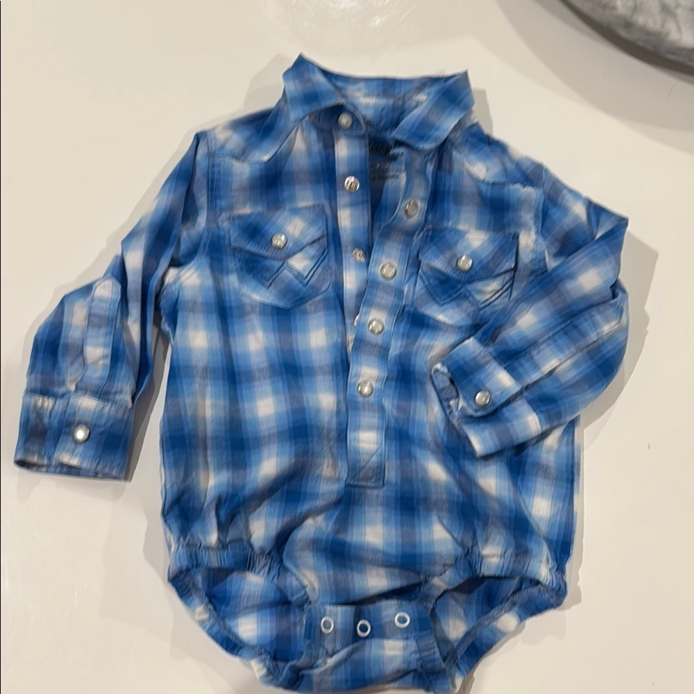 Wrangler baby onesie